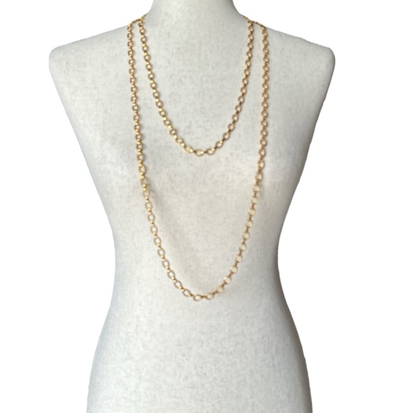 Vintage Gold-Tone Chain Necklace Set  Wear Together or Separately - Picture 1 of 8